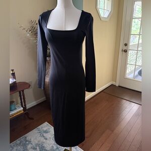 ASOS Stradivarius Black Long Sleeve Dress